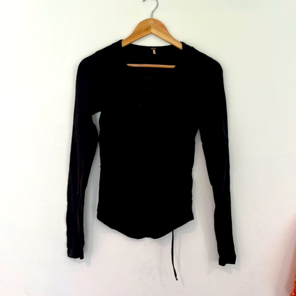 free people lace up top